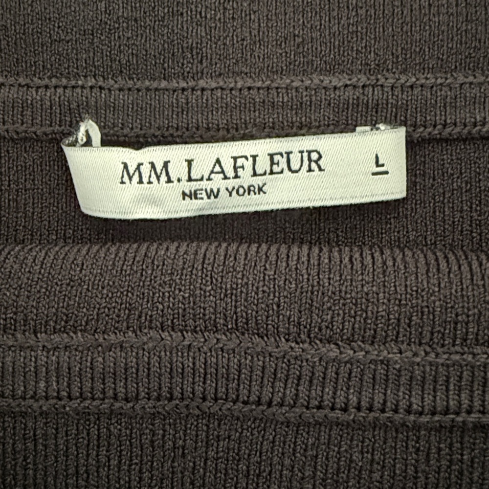 M.M. Lafleur The Harlem Skirt in Black Jardigan Knit Size L - Picture 10 of 12